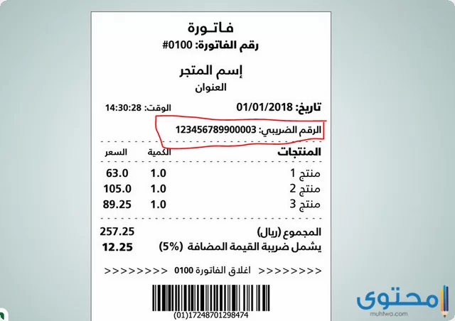 طرق التحقق من الرقم الضريبي 1442 موقع محتوى