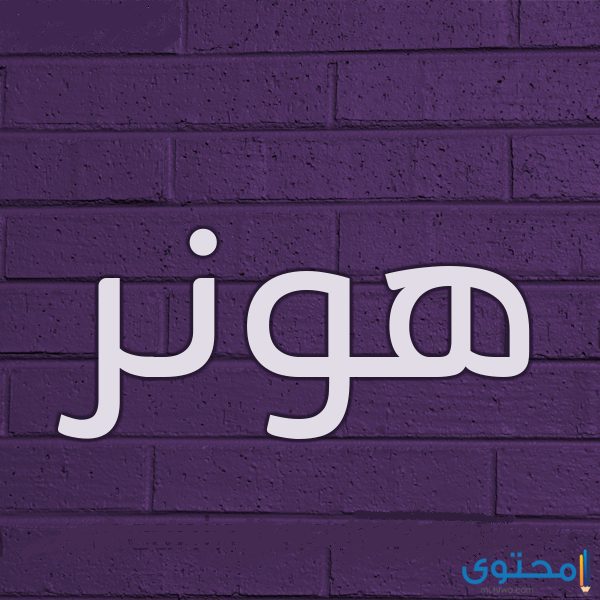 معنى اسم هونر معنى اسم هونر