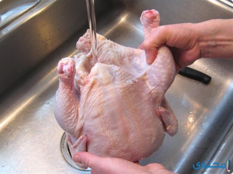 تنظيف الدجاج