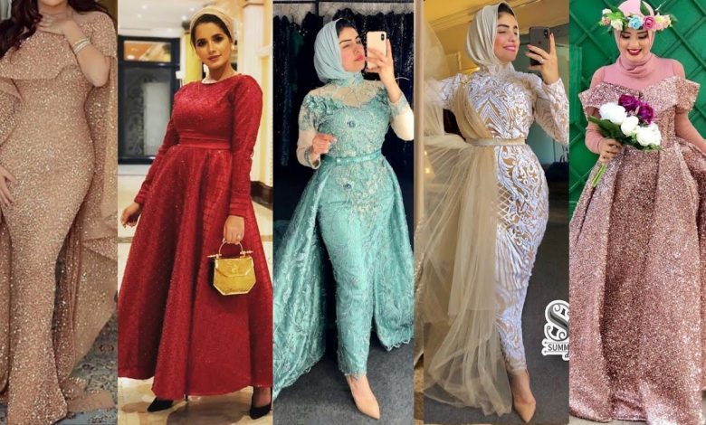 فساتين سواريه للمحجبات