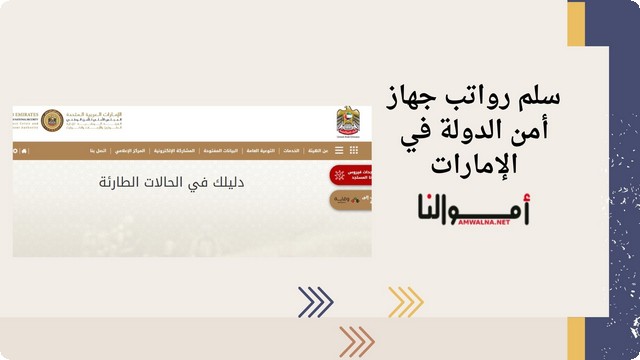 سلم رواتب جهاز أمن الدولة في الإمارات 2025