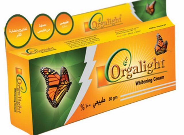 نشرة كريم اورجالايت لتفتيح لون البشرة Orgalight