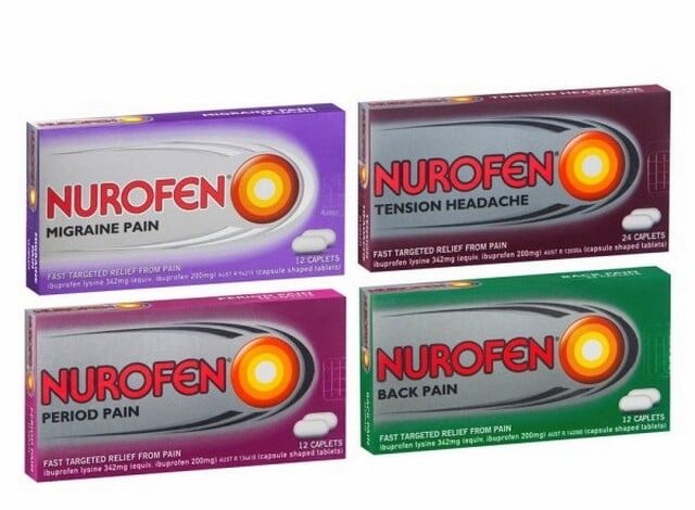 دواعي استخدام نوروفين مسكن لآلام الجسم Nurofen