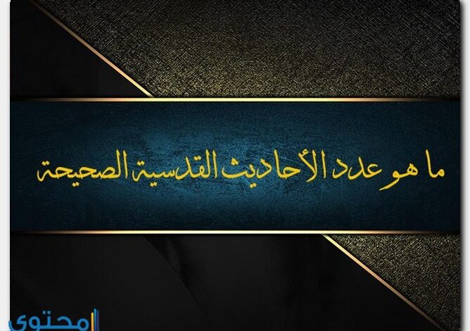 ما هو عدد الأحاديث القدسية الصحيحة