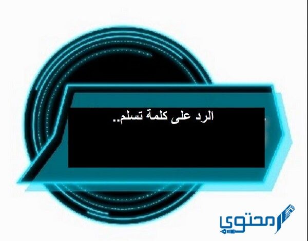 الرد على كلمة تسلم ايدك وعيونك