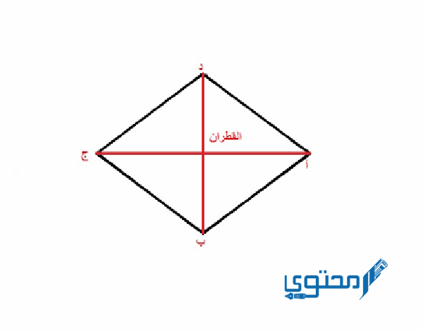 هل القطران في المعين متعامدان ؟ وما هي خصائص قطران المعين